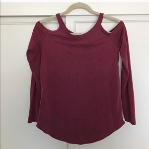 Splendid Cold Shoulder Top